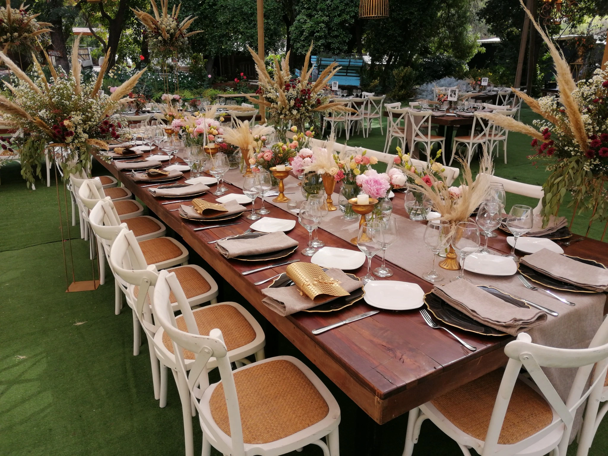 Ambientación de evento al aire libre